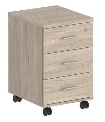 Тумба мобильная с 3 ящ., с замком SG.611.WH.WH