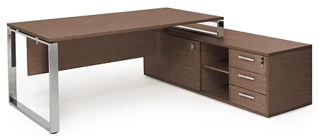 EXE Стол на оп.тумбе L209 хром  101 105 WAL 07