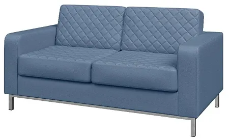 Диван двухместный, опоры хром БЕНТЛИ Ben2-2 hr