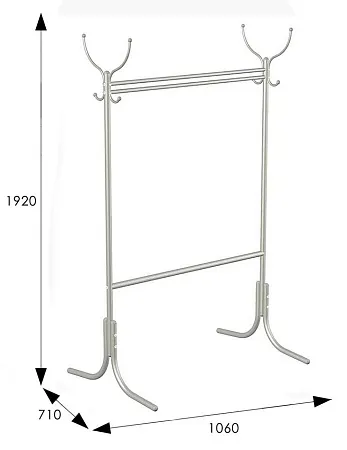 Вешалка напольная М 13 (Металлик)