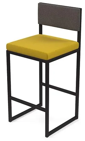 Барный стул Барнс-75 (сидушка ricco/спинка grey lunar) AL 301