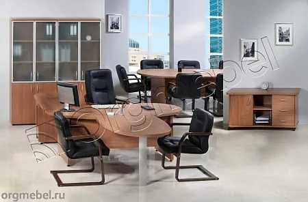 Шкаф комбинированный высокий, дверцы: снизу из ДСП, сверху стеклянные ПК-СТС-ШК217Х71С/Д