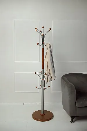 Вешалка напольная Д 2 (Cреднекоричневый)