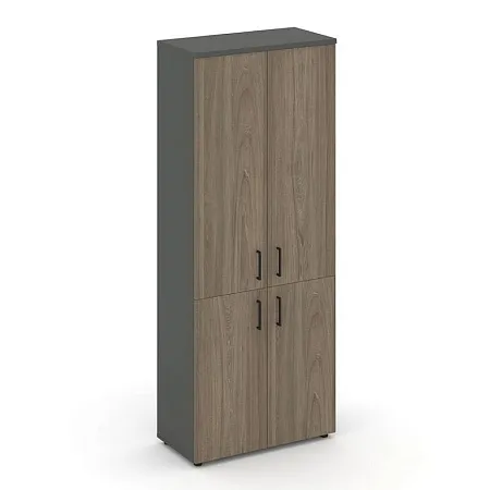 Шкаф высокий широкий (2 низких фасада ЛДСП + 2 средних фасада ЛДСП) SN.STS-104 (796*400*1982)