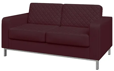 Диван двухместный, опоры хром БЕНТЛИ Ben2-2 hr