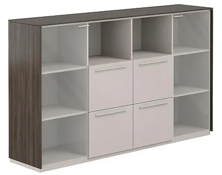 Шкаф средний со стеклом мат., 4 ящ. NZ-0336