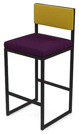 Барный стул Барнс-75 (сидушка violet/спинка ricco) AL 301