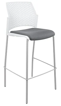 REWIND барный, каркас Серый, Пластик Белый ЦБ-00011253