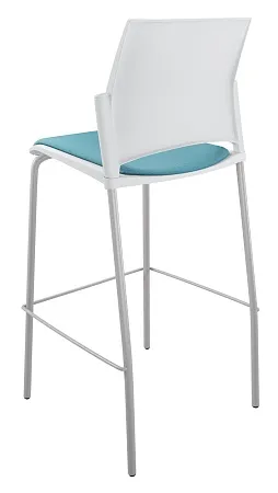 RESTART барный, каркас Серый, Пластик Белый ЦБ-00014026