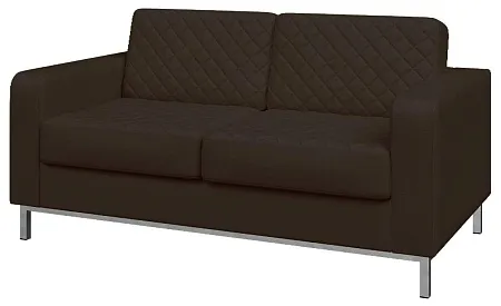 Диван двухместный, опоры хром БЕНТЛИ Ben2-2 hr