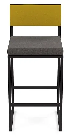 Барный стул Барнс-75 (сидушка grey lunar/спинка ricco) AL 301