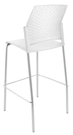 REWIND барный, каркас Хром, Пластик Белый ЦБ-00011248
