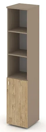 Шкаф высокий узкий правый (1 низкий фасад ЛДСП) ES.SU-1.1(R)