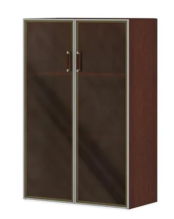 Шкаф, широкий, средний, дверцы - стекло в рамке ПК-ПМ-Ш135Х90С/1