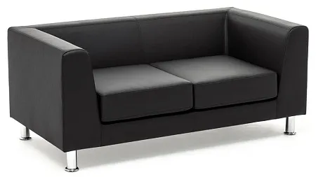 Диван 2м иск.кожа металл EVA 2 Dollaro 501 black