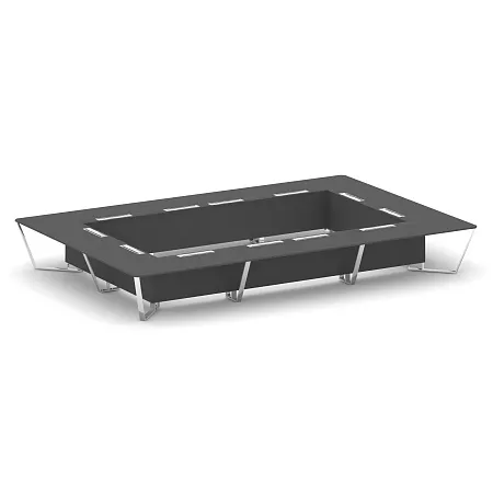 Steel Meet Стол переговорный прямоугольный MD-PR.B.SP-26K2 Нержавеющая сталь