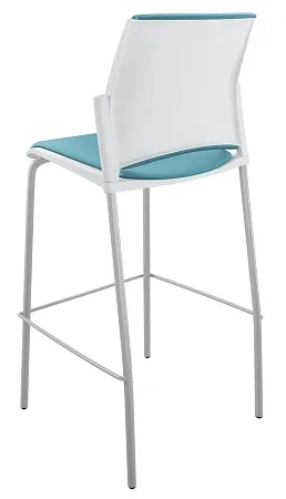 RESTART барный, каркас Серый, Пластик Белый ЦБ-00014025