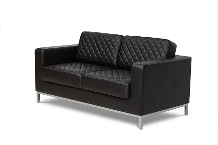 Диван двухместный, опоры хром БЕНТЛИ Ben2-2 hr