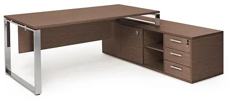 EXE Стол на оп.тумбе L189 хром 101 104 WAL 07