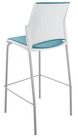 RESTART барный, каркас Серый, Пластик Белый ЦБ-00011307