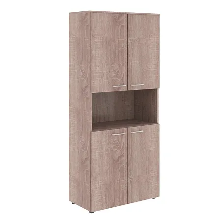 Шкаф с 2-мя комплектами глухих малых дверей и топом WHC 85.4