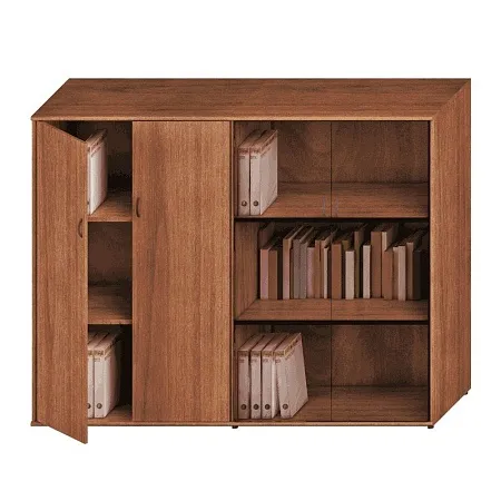 Шкаф комбинированный средний (закрытый + стекло) Исп.22