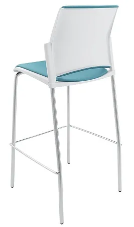 RESTART барный, каркас Хром, Пластик Белый ЦБ-00014019