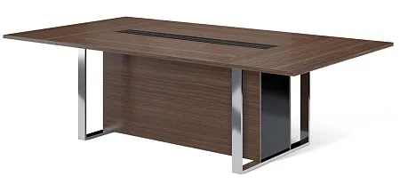 EXE Стол перег L256 хром/короб 101 920 OAK 07 W