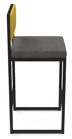 Барный стул Барнс-65 (сидушка grey lunar/спинка ricco) AL 301S