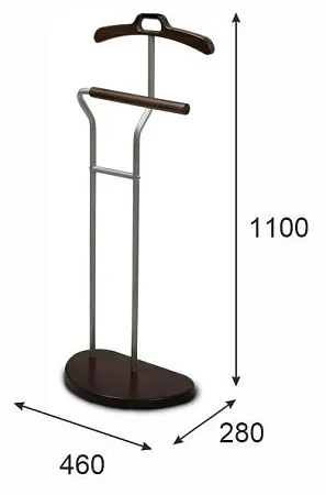 Вешалка костюмная Д 10 (Темнокоричневый)