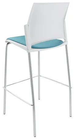RESTART барный, каркас Хром, Пластик Белый ЦБ-00014020