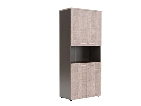 Шкаф с 2-мя комплектами глухих малых дверей и топом WHC 85.4