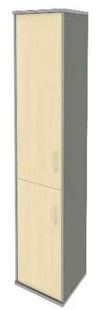 Шкаф высокий узкий левый (1 низкая дверь ЛДСП, 1 средняя дверь ЛДСП) А.СУ-1.3 (L)