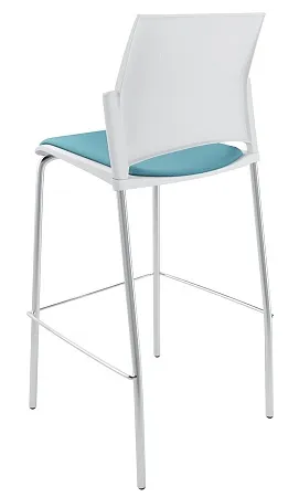 RESTART барный, каркас Хром, Пластик Белый ЦБ-00011302