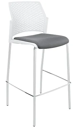 REWIND барный, каркас Хром, Пластик Белый ЦБ-00014054