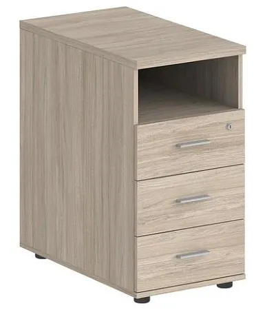 Тумба приставная с 3 ящ. и нишей, с замком без топа SG.512