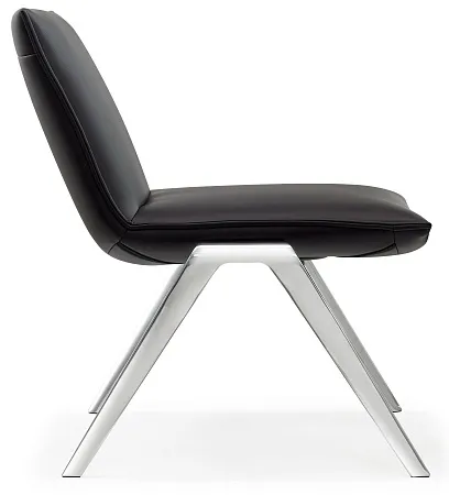 KAYAK Кресло lounge ЧЕРН/ПОЛ.АЛЮМ. F2313 Chrome NXPU9710 black