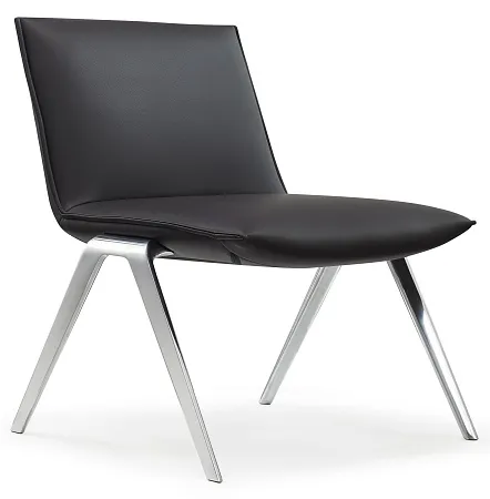 KAYAK Кресло lounge ЧЕРН/ПОЛ.АЛЮМ. F2313 Chrome NXPU9710 black