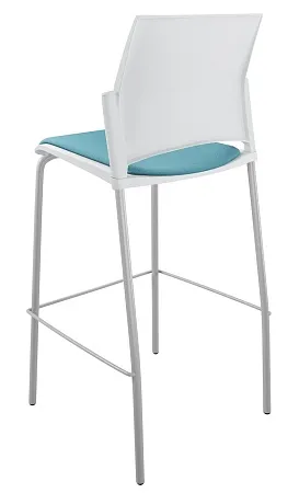 RESTART барный, каркас Серый, Пластик Белый ЦБ-00011299