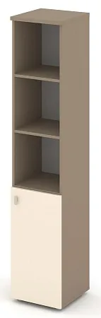 Шкаф высокий узкий правый (1 низкий фасад ЛДСП) ES.SU-1.1(R)