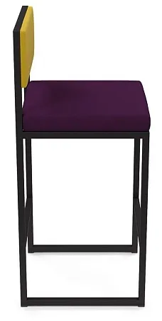 Барный стул Барнс-75 (сидушка violet/спинка ricco) AL 301