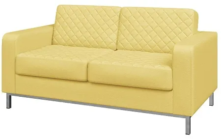 Диван двухместный, опоры хром БЕНТЛИ Ben2-2 hr