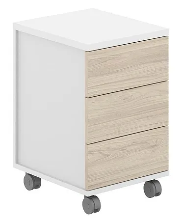 Тумба мобильная 3 ящ. ЛДСП AG.271.WH.WH.WH