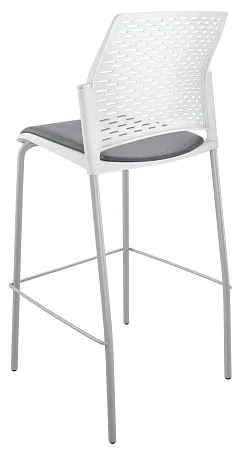 REWIND барный, каркас Серый, Пластик Белый ЦБ-00014058
