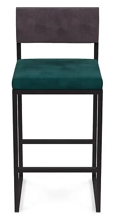 Барный стул Барнс-65 (сидушка velur azure/спинка velur grey) AL 301S