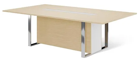 EXE Стол перег L256 хром/короб 101 920 OAK 07 W