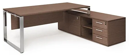 EXE Стол на оп.тумбе L229 хром 101 106 WAL 07