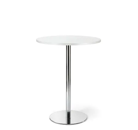 Стол для переговоров БЕЛЫЙ/ХРОМ CAFE 80x105 W3