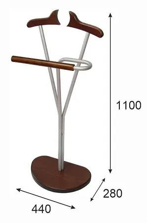 Вешалка костюмная Д 8М (Темнокоричневый)