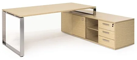 EXE Стол на оп.тумбе L229 хром 101 106 WAL 07